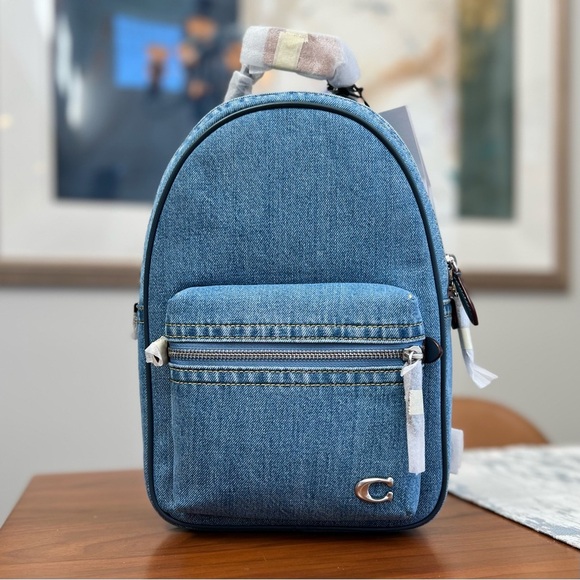 NWT $395 Coach Denim Charter Unisex Crossbody Sling Pack - Picture 10 of 13